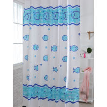 Blue Print Shower Curtains for Bath